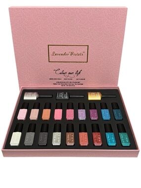 Lavender Violets Pink Gel Polish Set – Assorted Colors